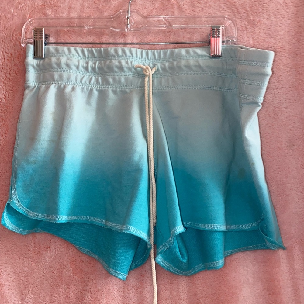 Blue ombré shorts